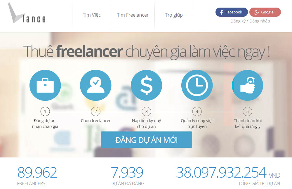 trnag web freelance  vlance.vn